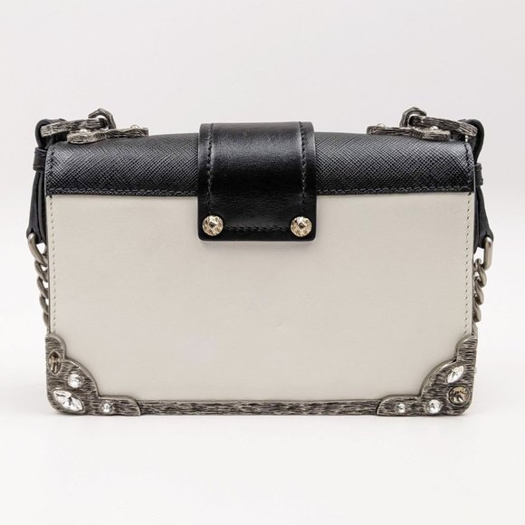 SOLD Prada Crystal Embellished White Crossbody - Picture 2 of 9